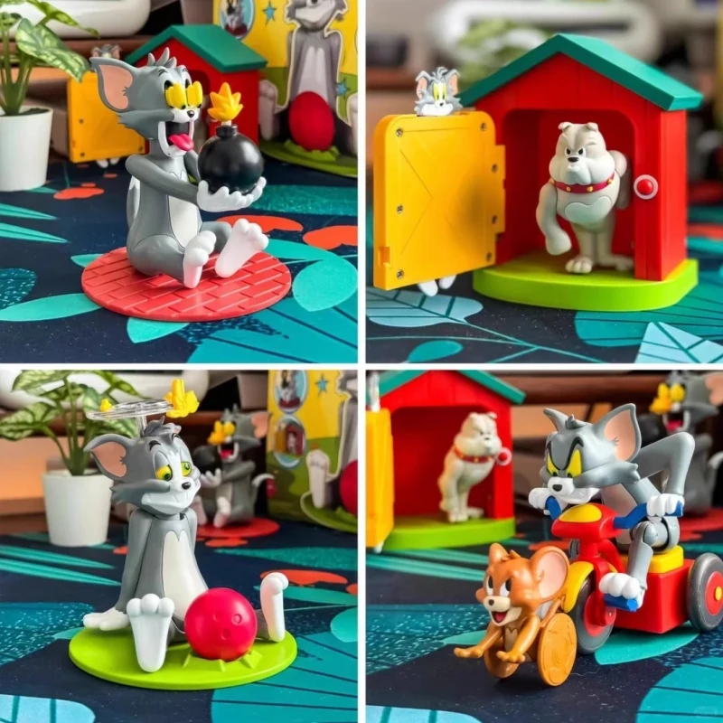 Originale 52 giocattoli Anime Tom e Jerry Figura Povero Tom Serie Cieco Box Tom e Jerry Mistero Box Room Decorat Regalo di compleanno del giocattolo