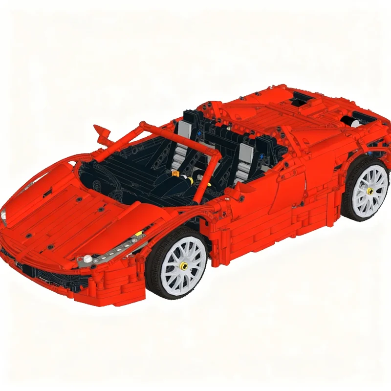 2046pcs MOC Red Spider Technical Model Building Blocks Toys Christmas Gift Architecture Creative Birthday Brick Display Craft