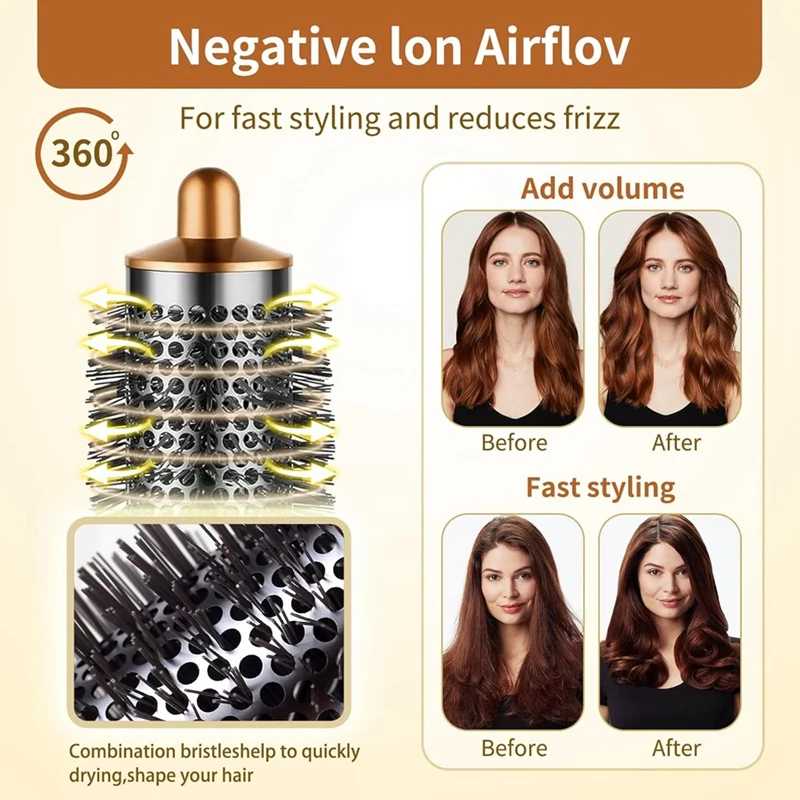 40 مللي متر الشعر الطويل الشباك برميل اسطوانة مشط ل دايسون SHS01 HS05 الطراز مرفق محول تحويل مجفف الشعر أ