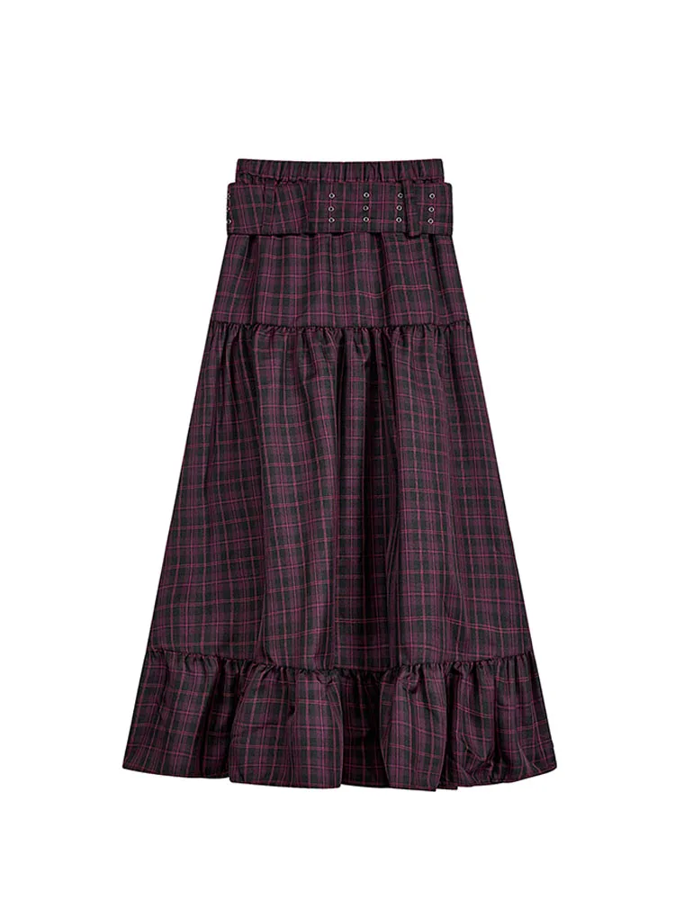 Harajuku Classical Plaid Skirts Women Korean Fashion Preppy Style Casual Vintage Low Waist Zipper A-Line Skirts 90s High Street