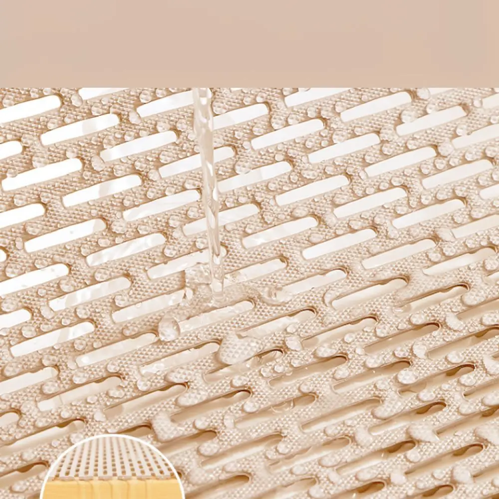Waterproof PVC Shower Mat Anti Slip Bathroom Rug For QISILOVE Drainage Bathtub Pad Soft Floor Carpet Household Supplies
