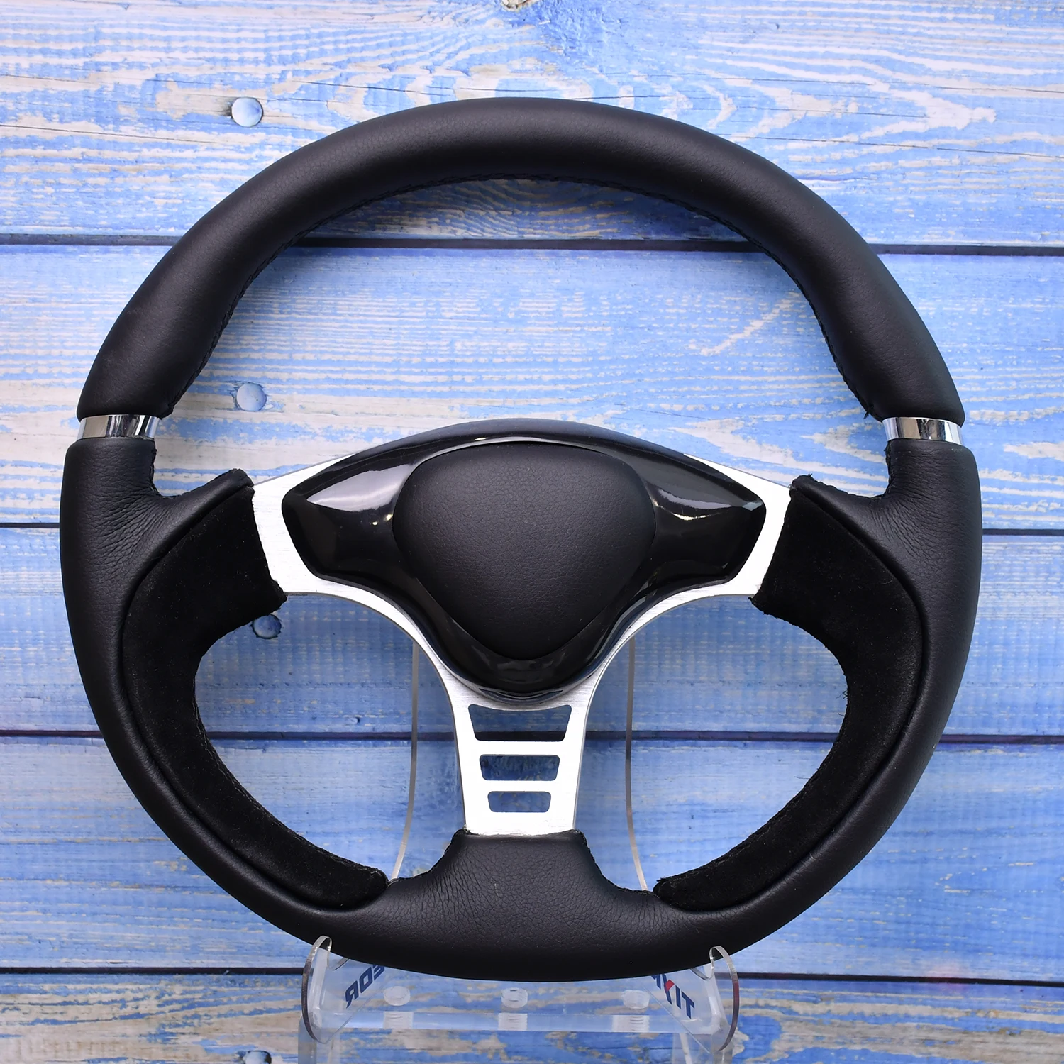 

Tiypeor Leather Material 350mm Car Racing Steering wheels Drifting Sport Auto Steering Wheel with Accessories