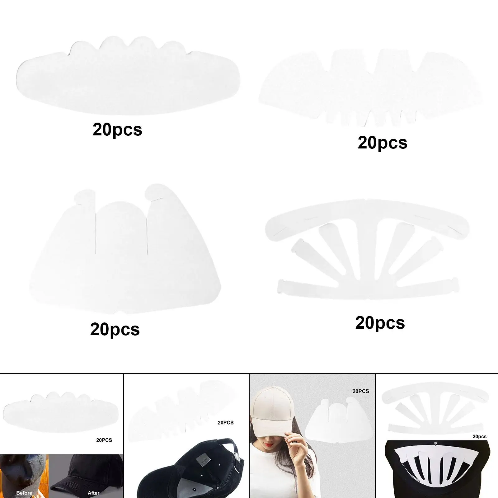 20 szt. Czapka z daszkiem, wkładki do czapek, lekkie na letnie czapka sportowa, czapki tenisowe