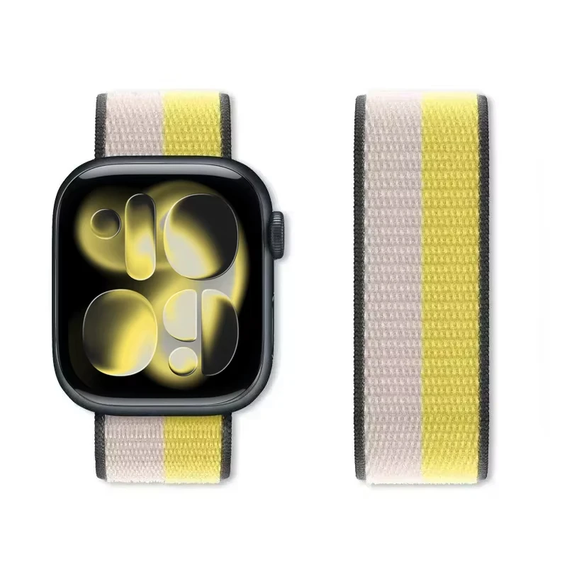 Bracelets à boucle en Nylon pour Apple Watch 11, 46mm 40mm 44mm 45mm 42mm 41mm, ceinture intelligente pour IWatch 49mm 11/10/9/8/7/6/SE/5/4