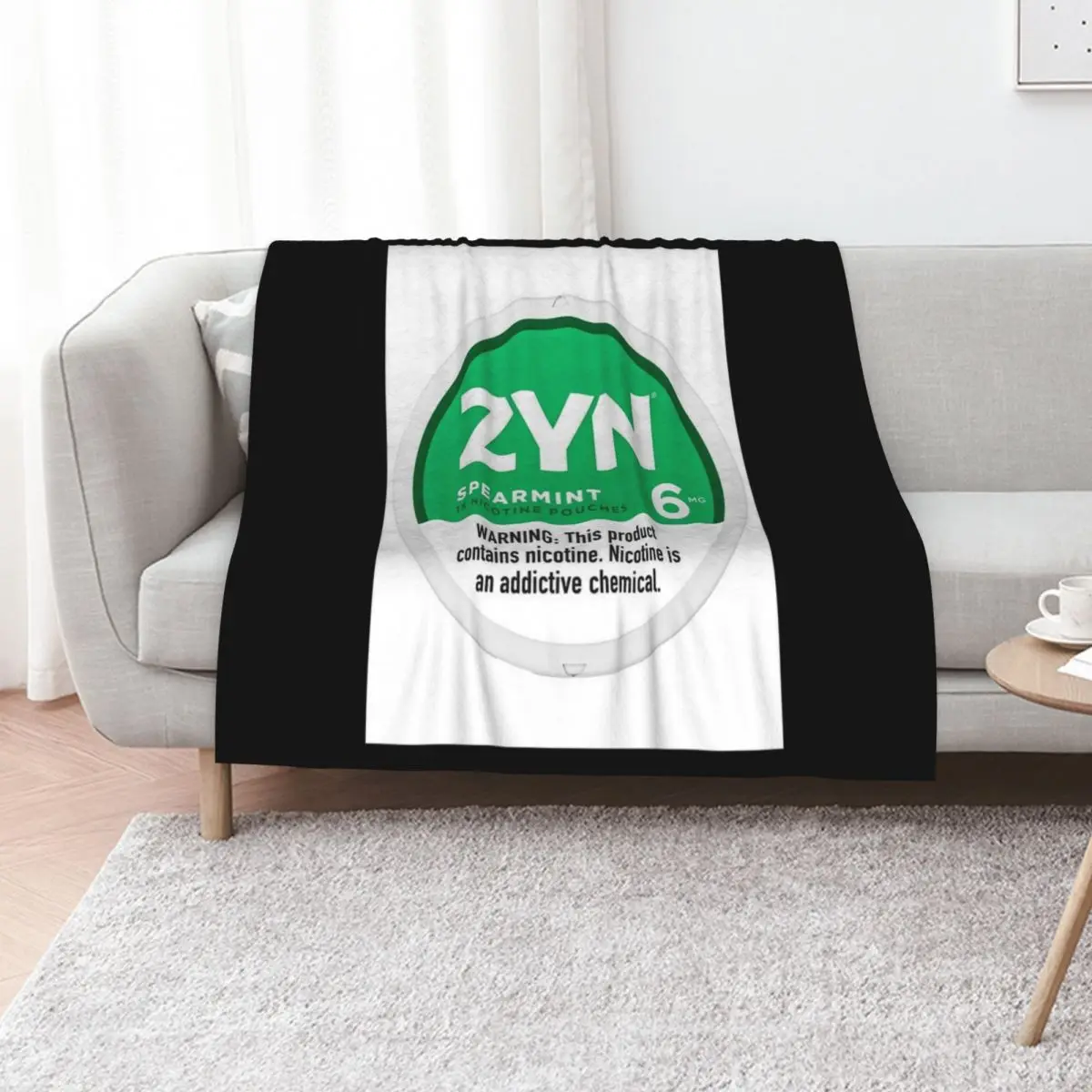 Zyn Shirt Sticker Nicotine Pouches Poster Chill Cool Mint Throw Blanket For Baby Flannels Soft Big Blankets