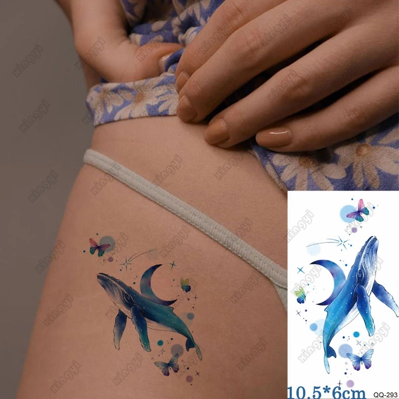 Waterproof Temporary Tattoo Sticker Sea wave compass anchor Children's Arm Wrist Water Transfer Fake Tatto Body Art Women Men