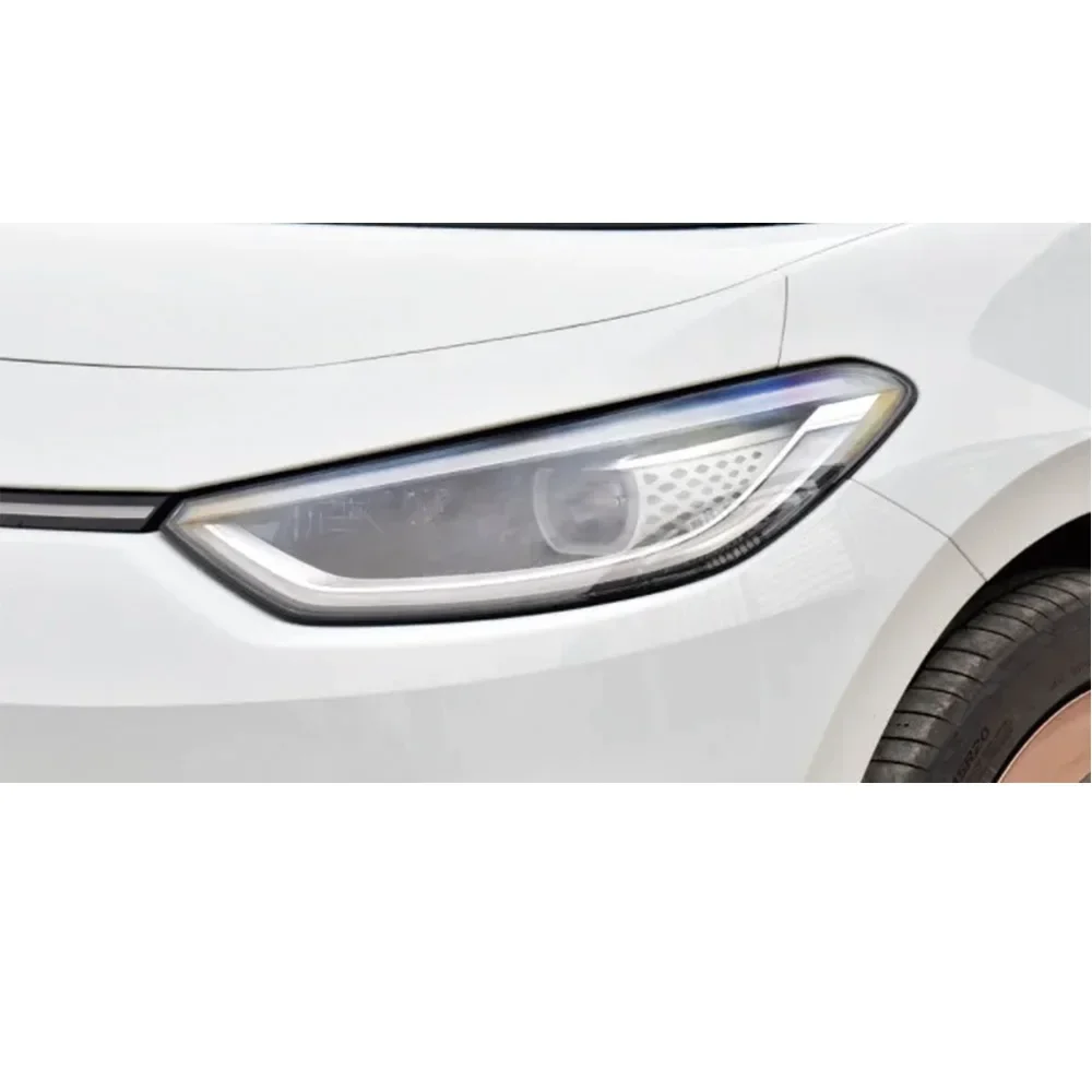

HTTCY Car Headlight Cover For Volkswagen VW ID.3 2021 2022 Headlamp Lens Transparent Lampshades Shell The Original Glass