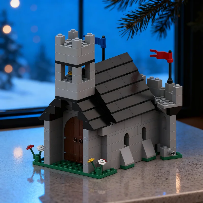 

301pcs MOC Classic Church Castle Model Building Blocks DIY Gift Creative Collectible Display Decor Premium Adult Kids Desk Home