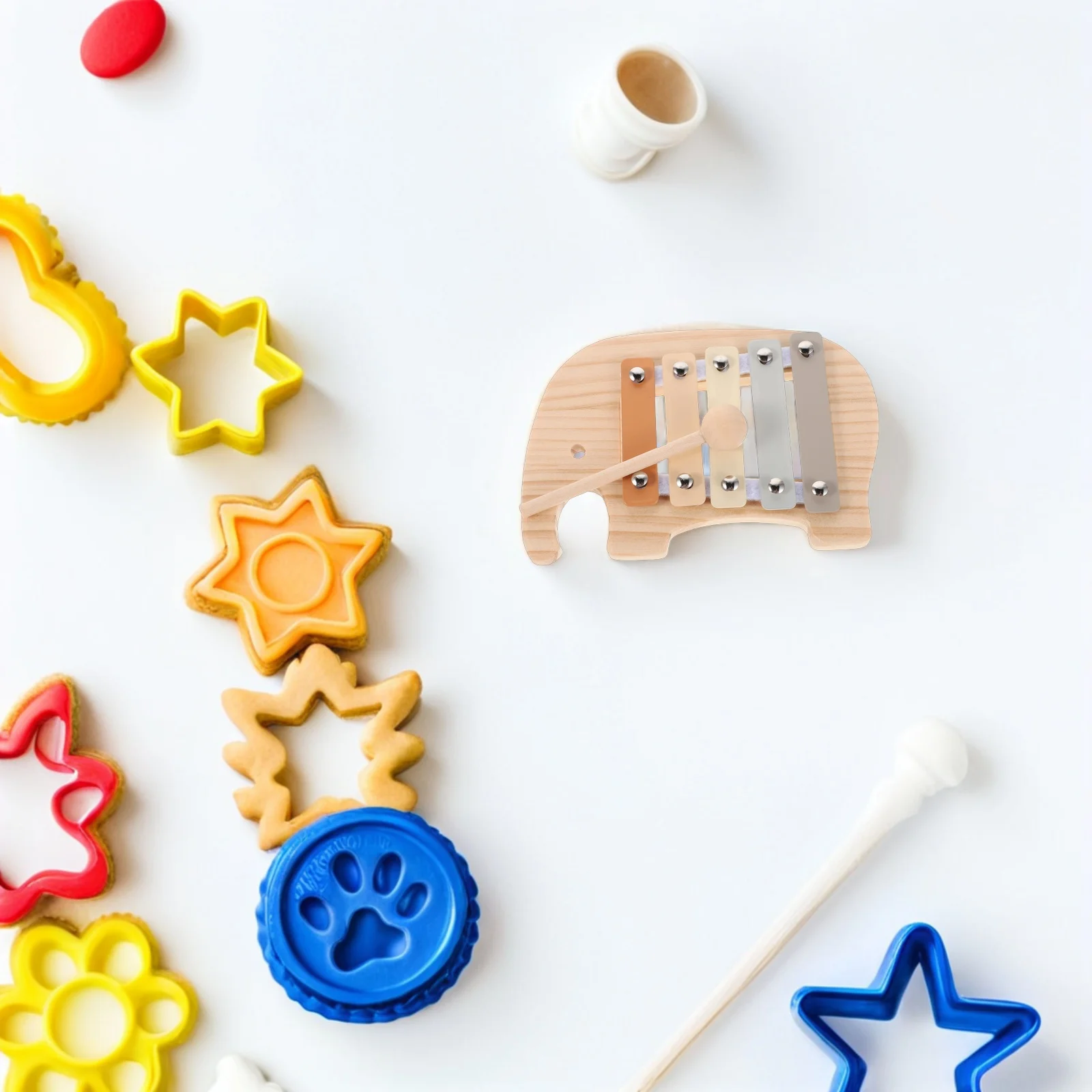 

Elephant Xylophone Colorful Wooden Montessori Percussion Instrument Early Childhood Music Education Kids Xylophone Wood