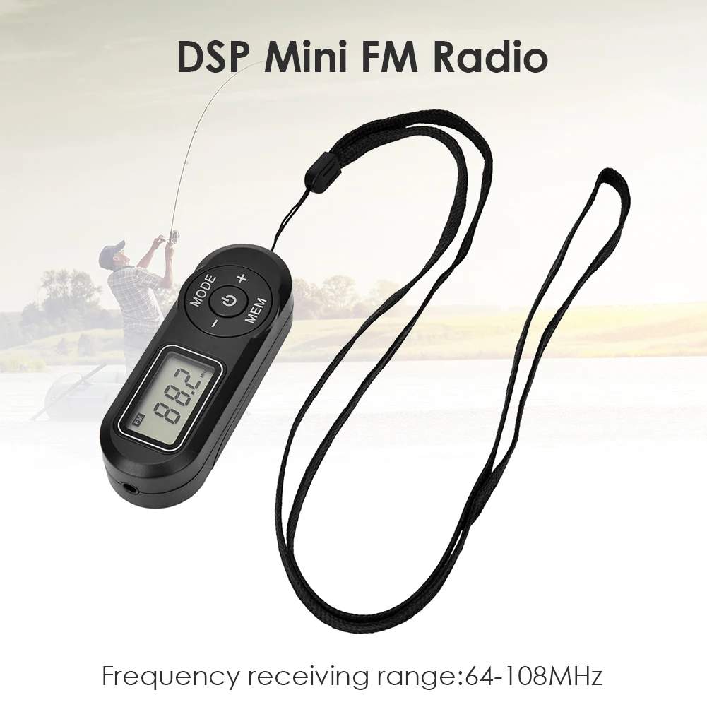 Mini Portable Radio FM/MW/SW1-8 Built-In Speaker Full 10 Band Hi-Sensitivity Radio Receiver With Folding Kickstand Player