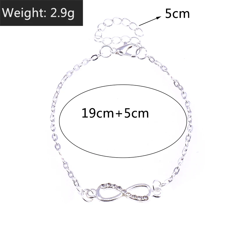 Aihua Silberfarbenes Kettenarmband mit Polaris-Stern für Damen, Trendiges Kreuz-Charm-Armband, Geburtstagsgeschenk für Frauen – Detail 13