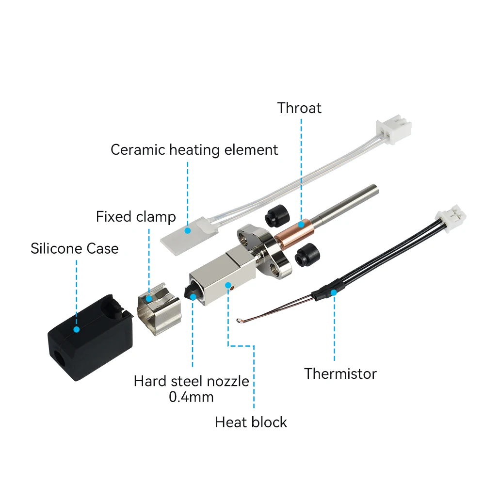 Upgraded V3.0 Hot End For Creality K1 K1C K1MAX Quickly replace the nozzle HotEnd Kit high temperature resistance Hotend Kit