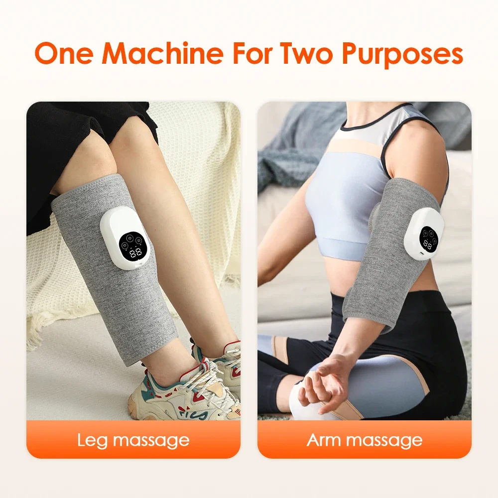 JYHealth Portable 360° Air Pressure Calf Massager Hot Compress foot Muscle Relaxation Promote Blood Circulation Relief fatigue