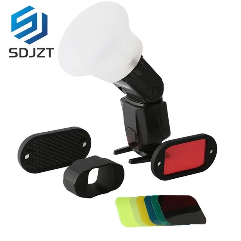 1pc Silicone Soft Light Shade Silicon Light Diffuser Rubber  Sphere Modular Flash Accessories