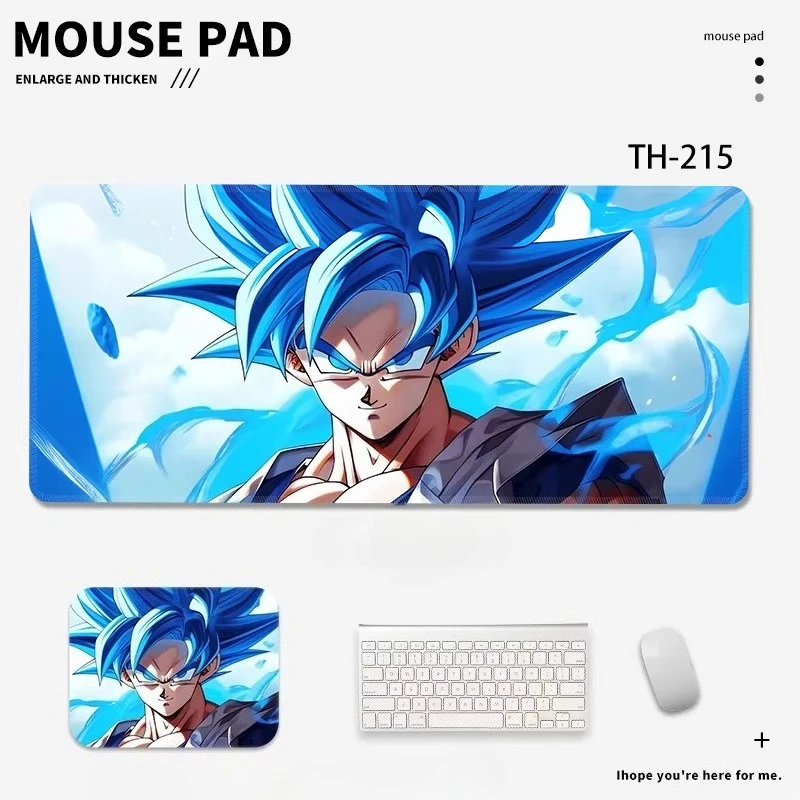 Hochwertiges Rutschfestes Mauspad Cartoon-Jungen Büro-Ledermauspad Dragon Ball Anime-Spiel Spezielles Maus-Tastatur-Tischpad für Jungen