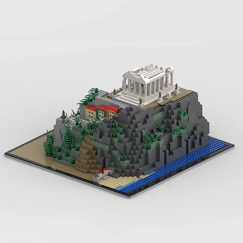 Moc Building Blocks The Acropolis Technology Modular Bricks Model  Gifts Christmas Toys DIY Sets Assembly