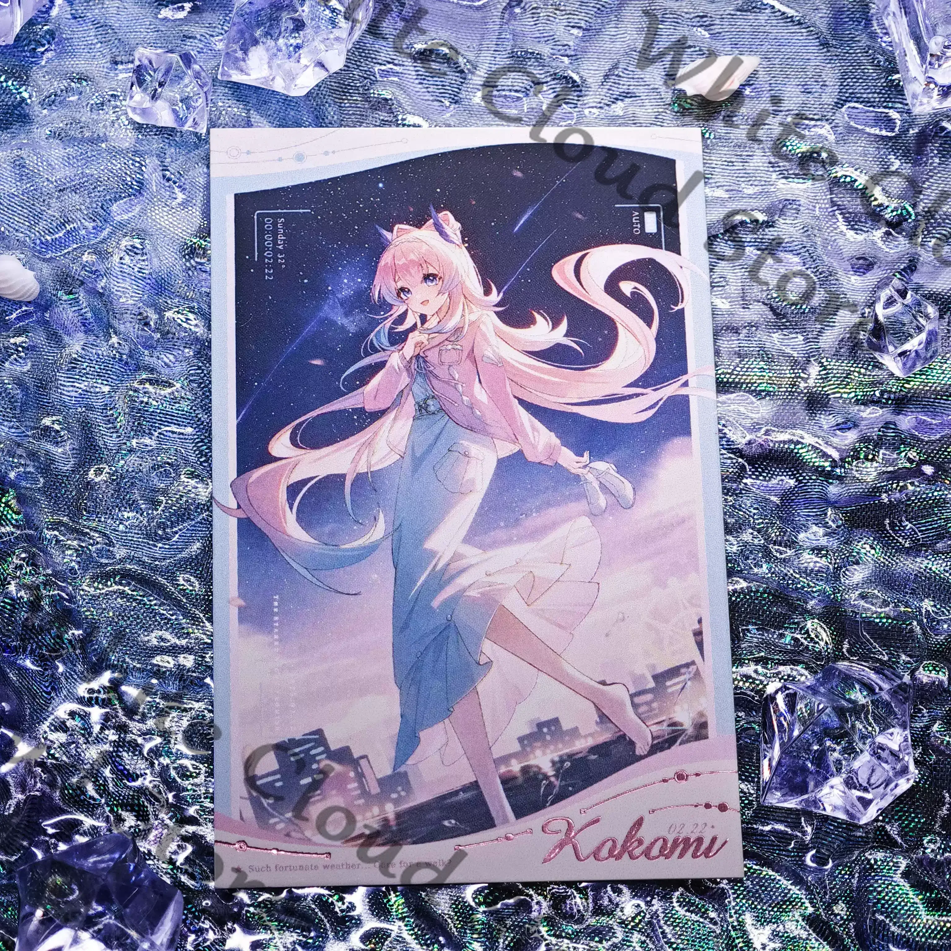 Game Genshin Impact Kokomi Cosplay Doujin Badge Instant Camera Cartoon Laser Ticket Quicksand Mahjong Ornament Collection Gifts