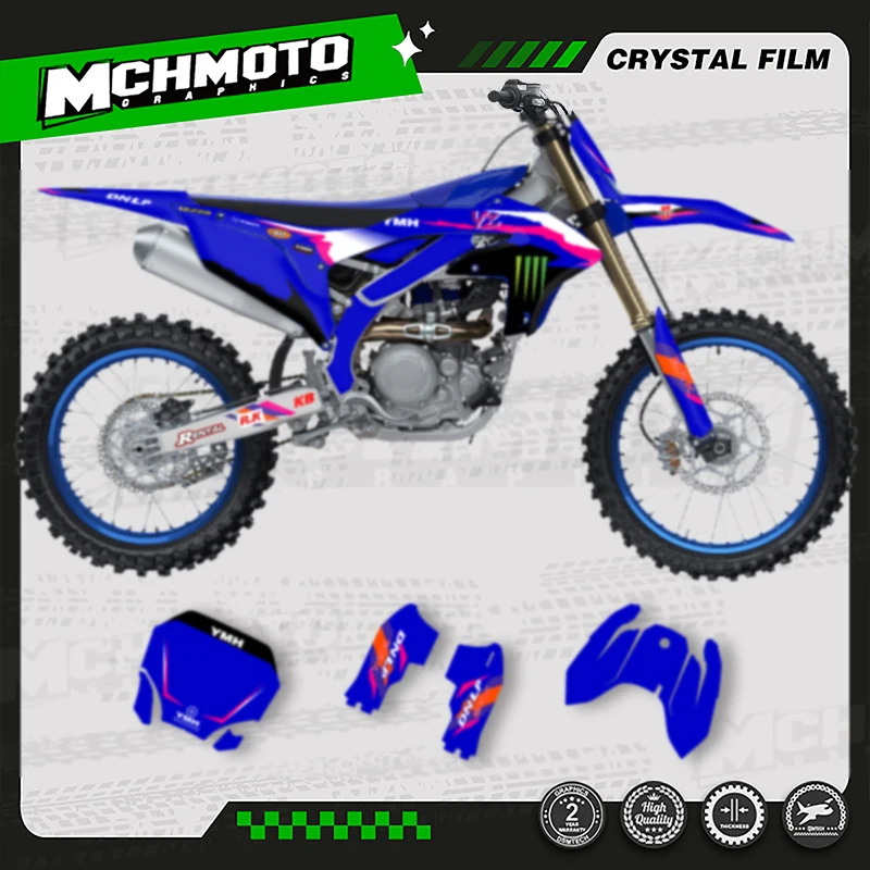 

MCHMFG Custom Team обтекатель мотоцикла, графические наклейки, наборы наклеек для YAMAHA YZF450 2023 2024 2025 YZF250 2024 2025 2026