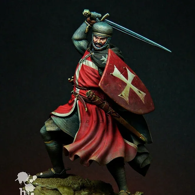 1/24 Resin model (medieval European soldier) colorless self-assembly  A-2062