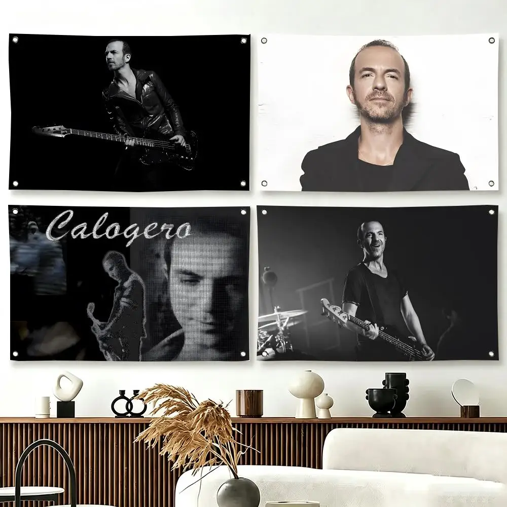 Rock Singer C-Calogero Flags  For Living Room Home Dorm Decor Wall Outdoor Camping Party Banner Gifts