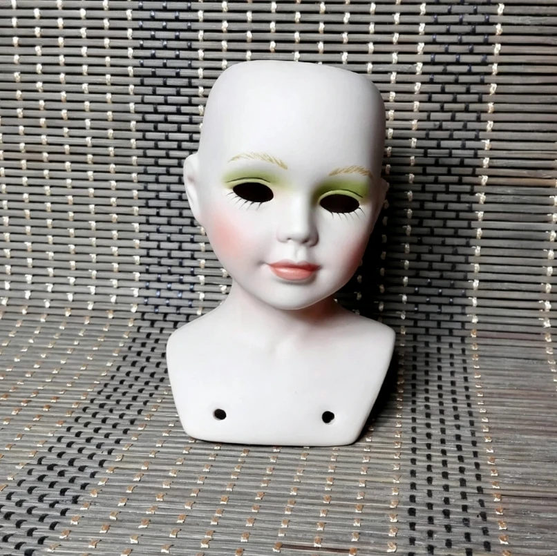 Antique Ceramic Doll Head Collection Ornaments Succulent Flower Pot Micro Landscape DIY Art Creation Home Decoration