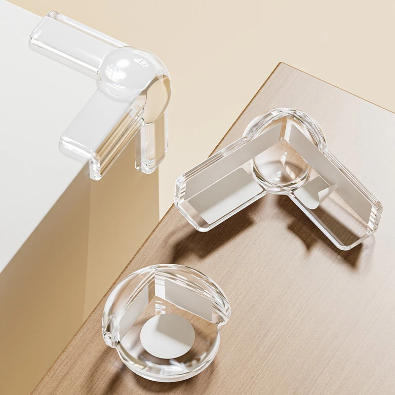 Protezioni angolari in gomma morbida e resistente da 4 pezzi, sicure da angoli del tavolo, copertura di protezione dei bordi di sicurezza per bambini