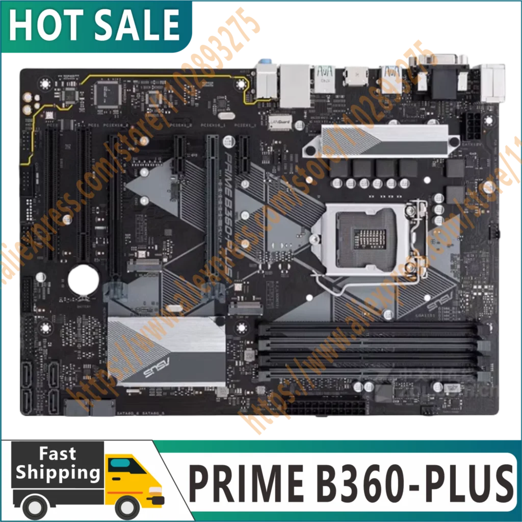 100% original testing PRIME B360 PLUS motherboard Socket LGA 1151 DDR4 B360 Desktop motherboard