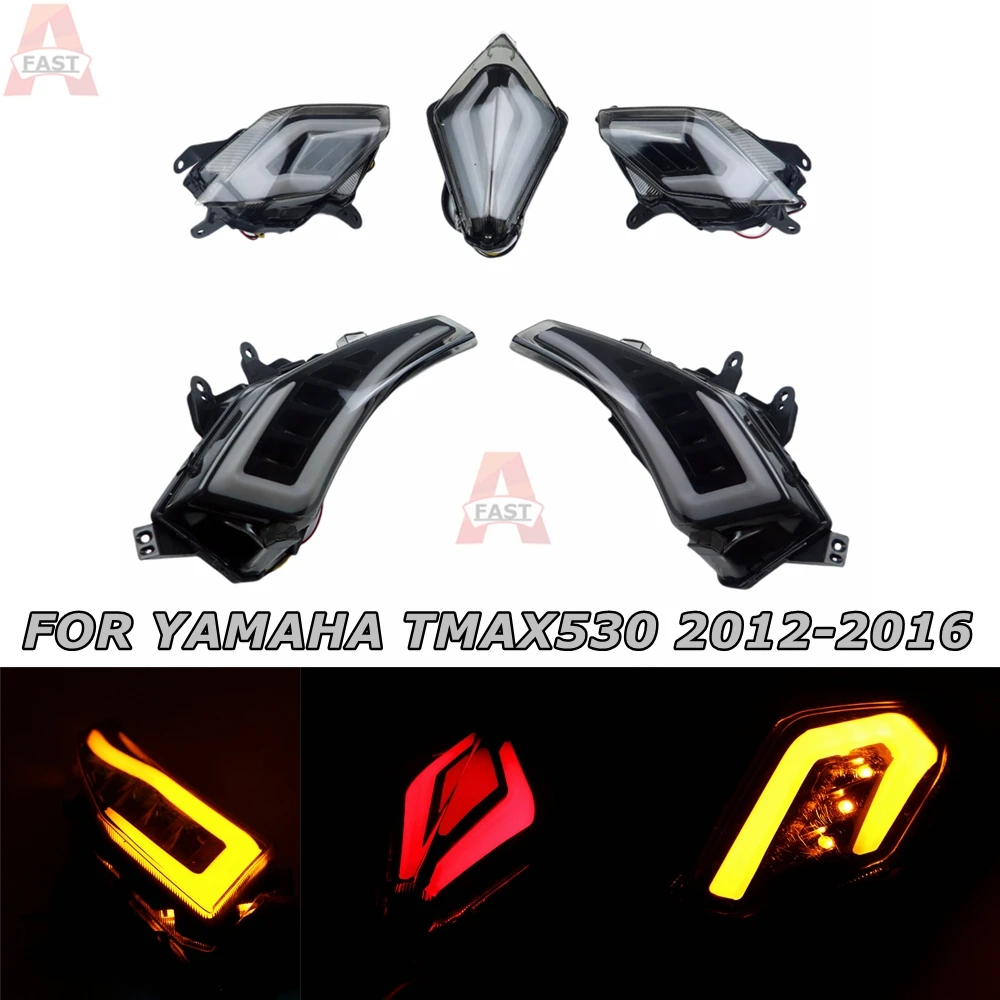 

TMAX 530 XP530 Led Turn Signal Light Rear Tail Brake Light Turn Signal Taillight For YAMAHA Tmax530 T-Max530 TMAX 2012-2015 2016