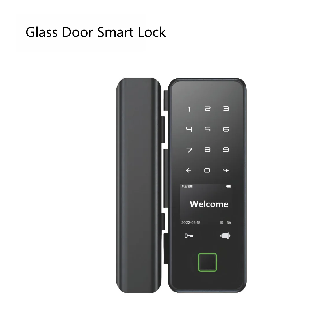 Intelligent Home Digital Electronic Glass Door Lock Wifi Tuya App Card Fingerprint Password Smart Door Lock