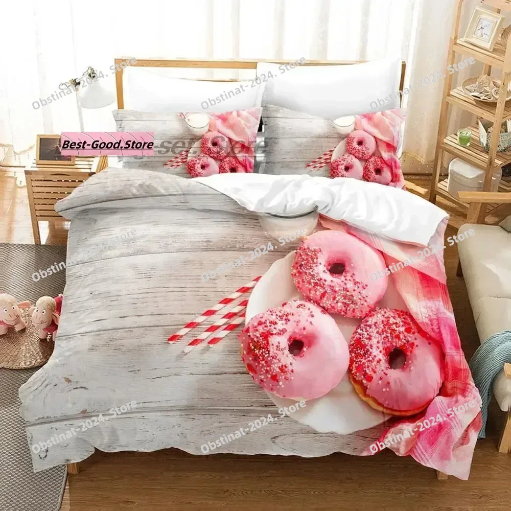 Mis Pastelitos Beddengoed Set Single Twin Volledige Queen Kingsize Bed Set Volwassen Kind Slaapkamer Dekbedovertrek Sets 3D Anime laken set