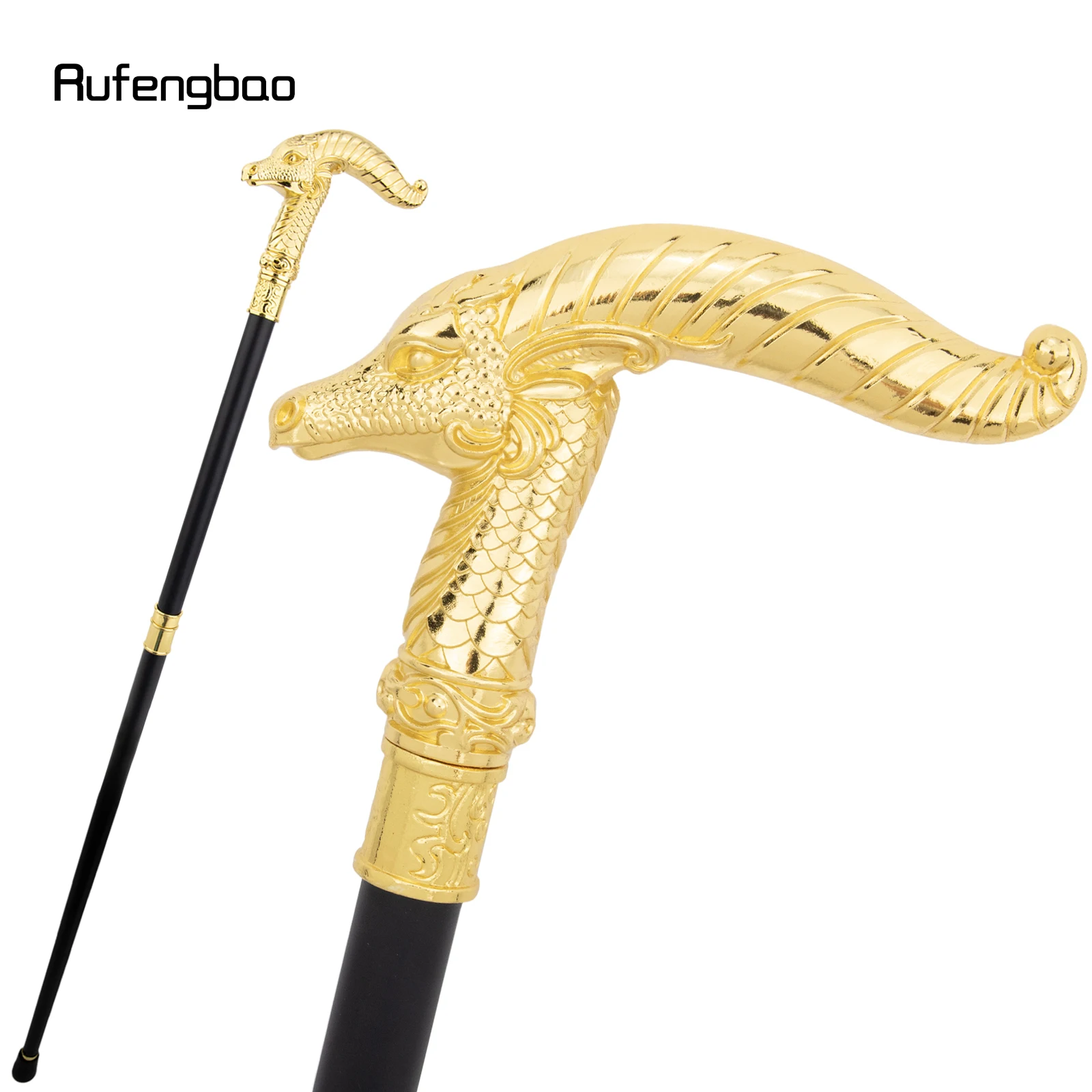 

Yellow Luxury Dragon Walking Cane Fashion Decorative Cane for Halloween for Cosplay and Parties, for Cosplay & Party 93cm