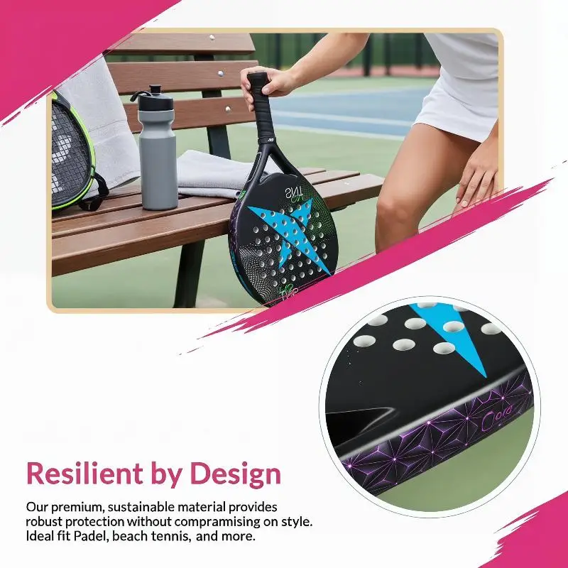 

Shock Absorption Padel Racket Protection Tape Anti-fall Scratch-proof Paddle Head Edge Sticker High Elasticity Reduce Friction