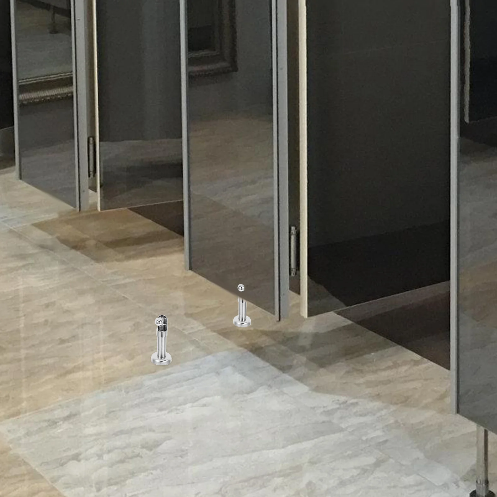 4 قطعة الفولاذ المقاوم للصدأ التقسيم المشبك قدرة تحمل قوية المرحاض التقسيم دعم القدم مرحاض الأجهزة التبعي