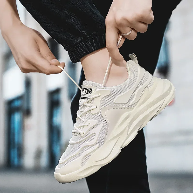 

Lightweight Men Casual Sneakers Fashion Walking shoes Mens Jogging Running Sport Shoes Students Mesh Breathable Lace-up Trainers
