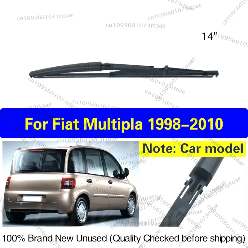 

Car Wiper Blade Rear Back Window Windscreen Windshield Wipers For Fiat Multipla 1998 - 2010 Auto Accessories 14"