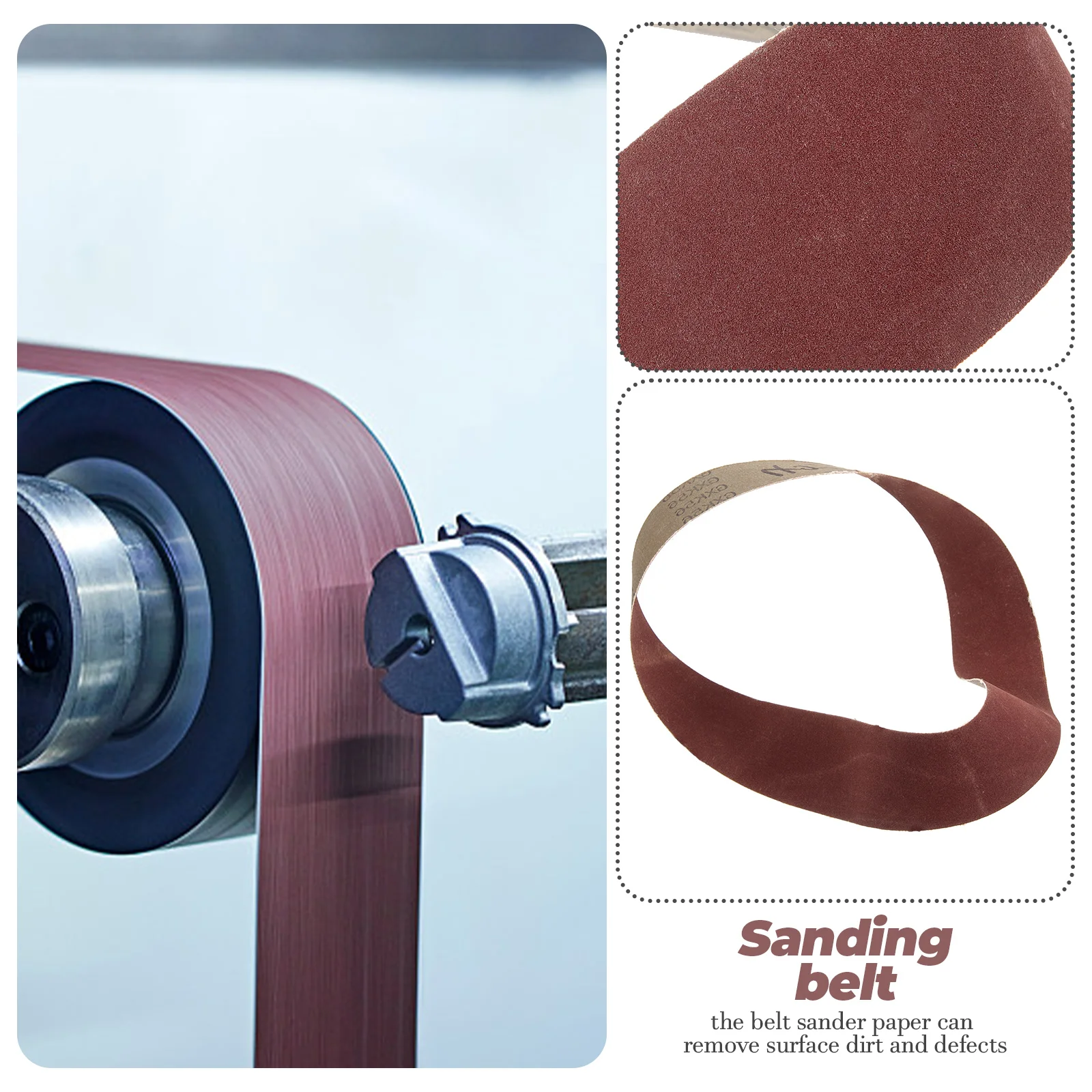 

Sanding 80 Grit Sandpaper for Belt Sander Sanding Belts Wood Metal Belt Sander Replacement Abrasive Strips Tools