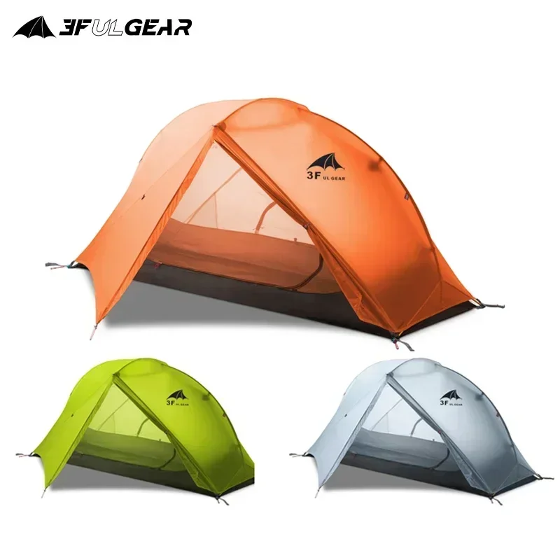 3F UL GEAR Camping Tent Outdoor 1 Person 3 4 Season 15D Silicone Coated Nylon Waterproof Ultralight Tent Hiking Floating Cloud 1