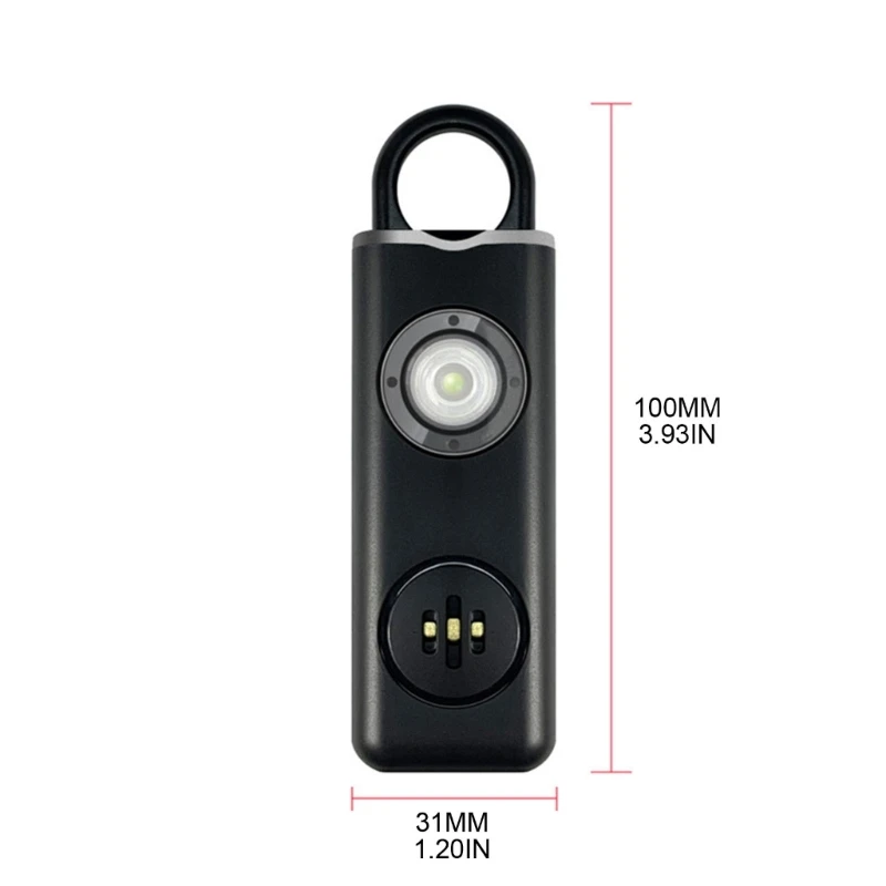 Self Defense Alarm Keychain Safe Sound Personal Alarm Emergency-Safety Siren 130dB Security Alarm Keyring with LED Light