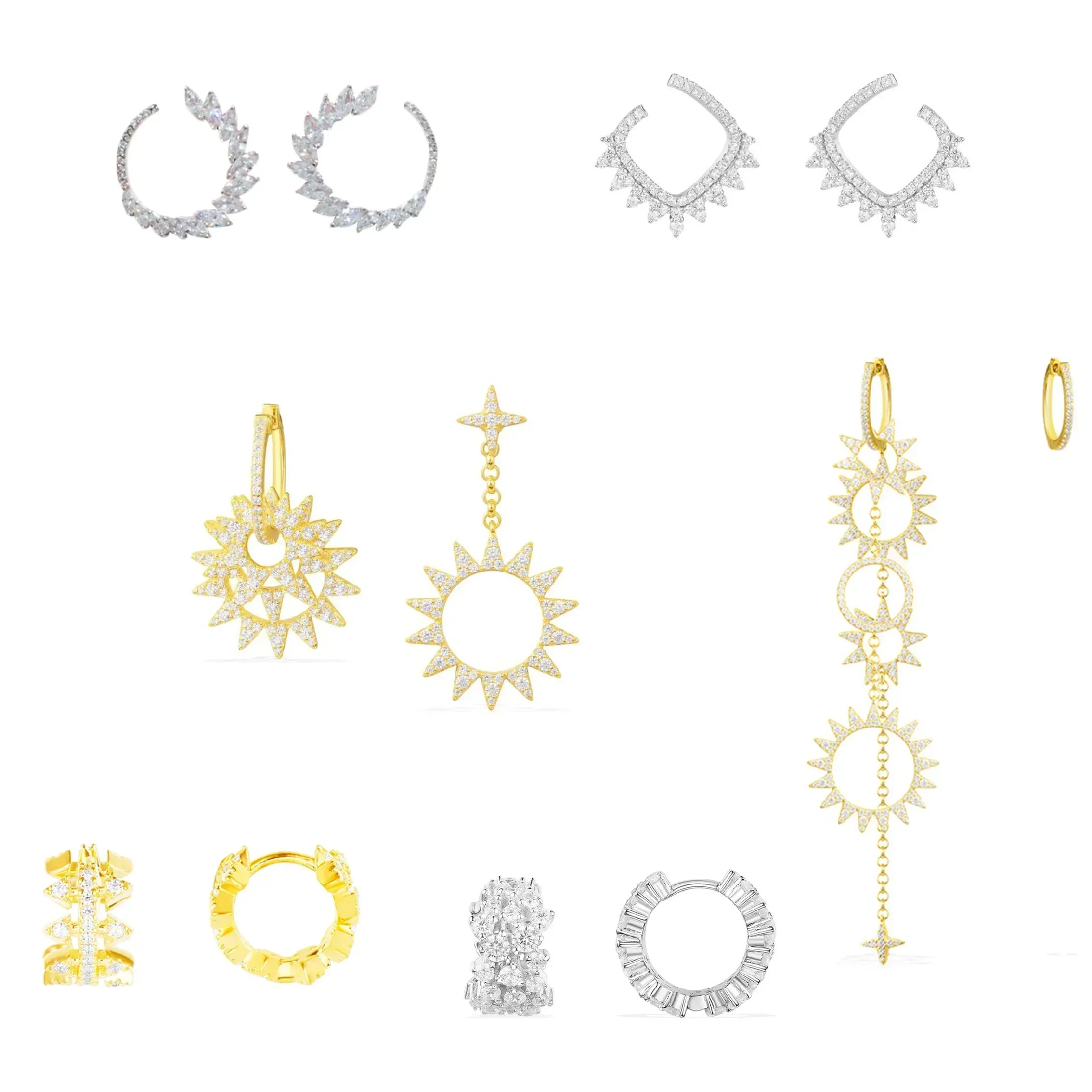 LI KI High Quality 925 Silver Gear Earrings With Stylish And Elegant  Jewelry As A Gift For Friends