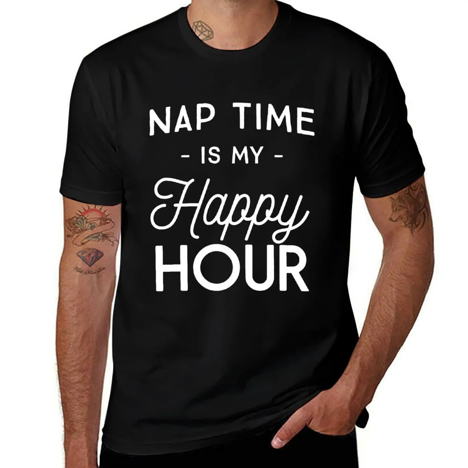 

Nap time is my happy hour T-Shirt t shirts for man graphic tees man t shirt cotton t shirt for man T-shirt