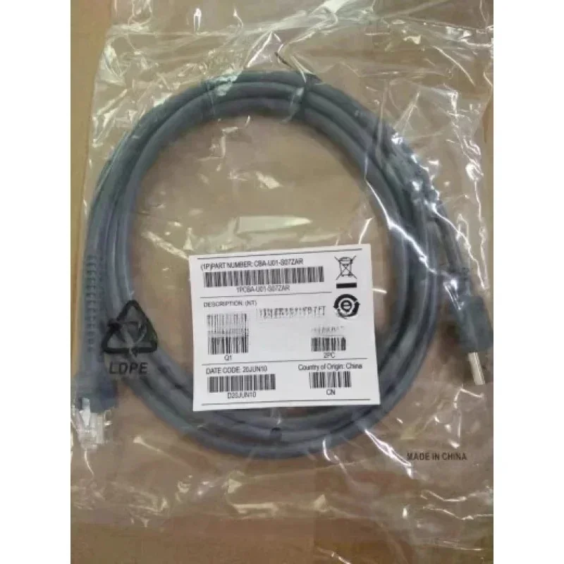 1pcs 2M Brand New Original USB Data Cable Green Label CBA-U01-S07ZAR for Zebra Symbol Scanner