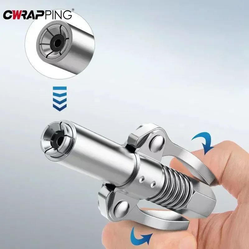 Grease Gun Coupler 10000 PSI NPTI/8 Quick Release Grease Oil Pump Tip Tool Grease Gun Coupler Car Syringe Lubricant Repair Tools