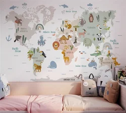beibehang papel de parede Custom wallpaper cartoon world background wall home decoration wall papers home decor 3d mural