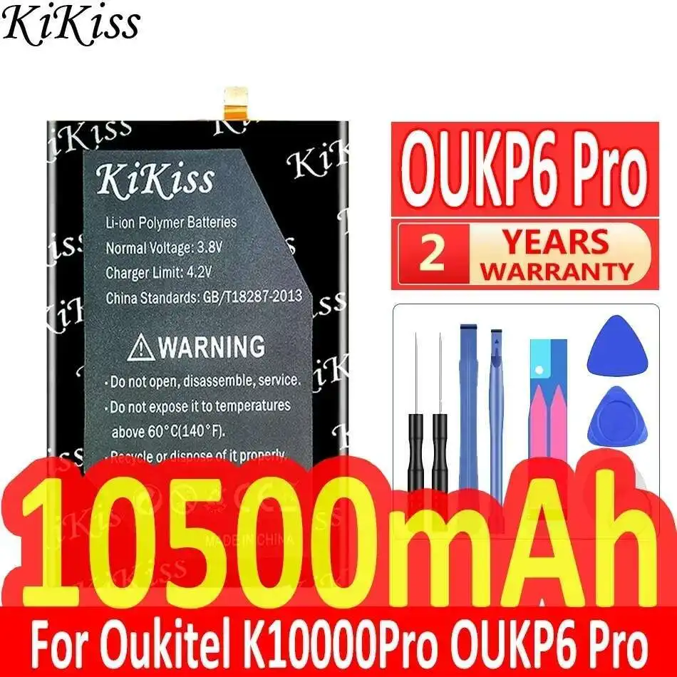 

Mobile Phone Battery For Oukitel K10000pro OUKP6 Pro K10000 Oukp 6 Lightweight 10500Mah