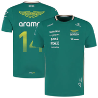 Aston Martin Aramco Cognizant F1 2025 Fernando Alonso Team Driver T-Shirt Short Sleeve Sweatshirt
