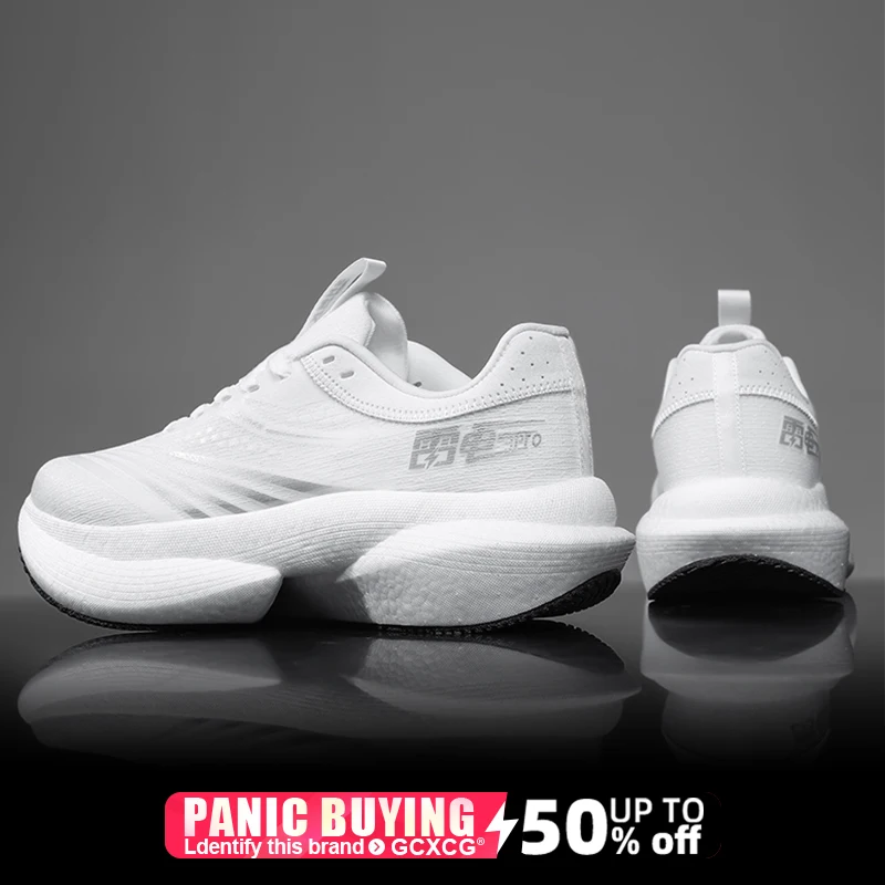 

Men Running Shoes Marathon Carbon Board Speciality Sports Breathable Lightweight Women's Comfortable Athletic Nonskid Sneakers