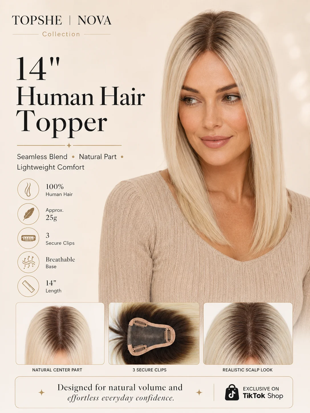 35x4-remy-human-hair-topper-for-women-clip-in-hairpiece-thinning-hair-volume-ombre-balayage-blonde-613-mono-base-toupee