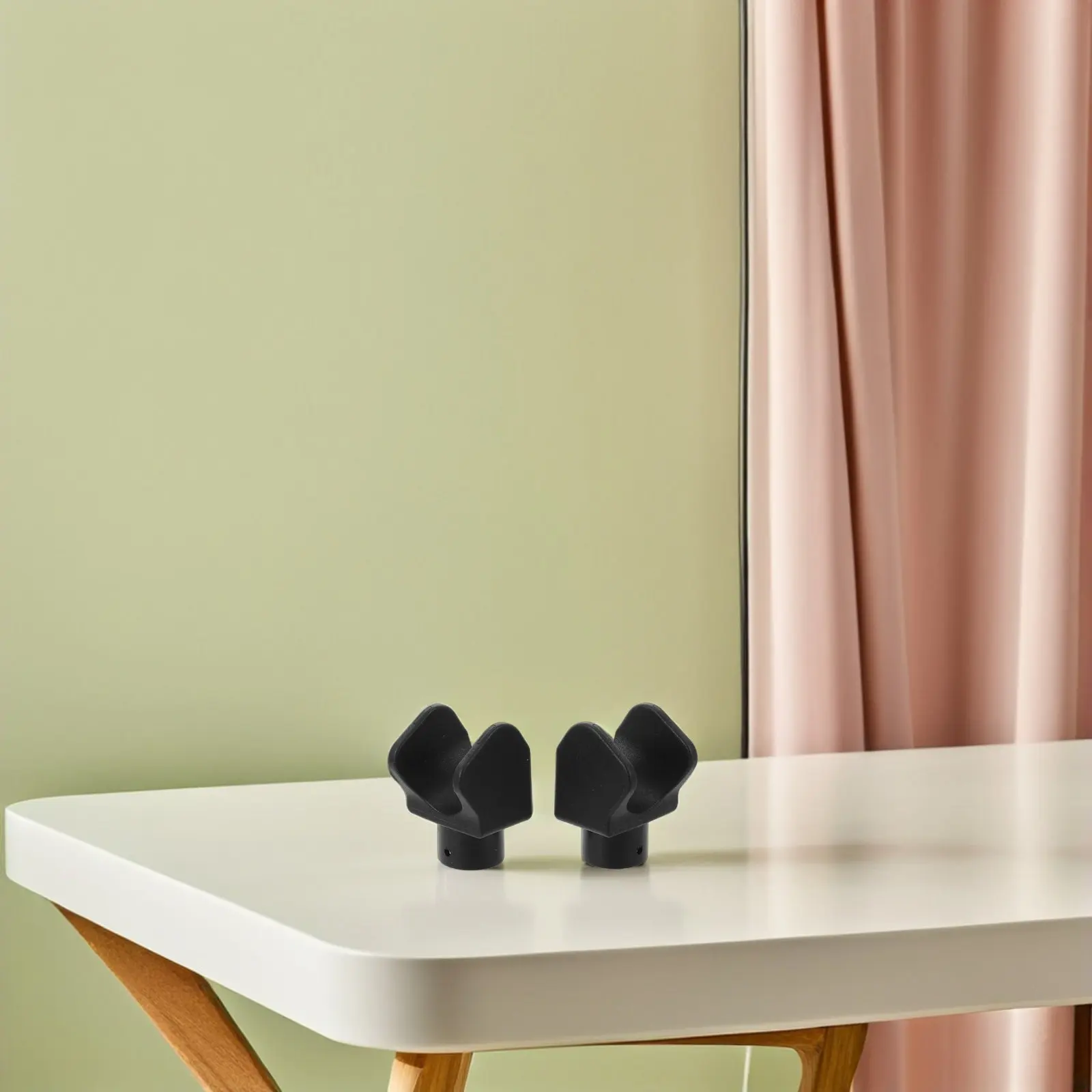 10Pcs Wheelchair Footrest Rail Guide Plastic U-Shaped Detachable Slider Replacement for Transport Chair Leg Rest Parts