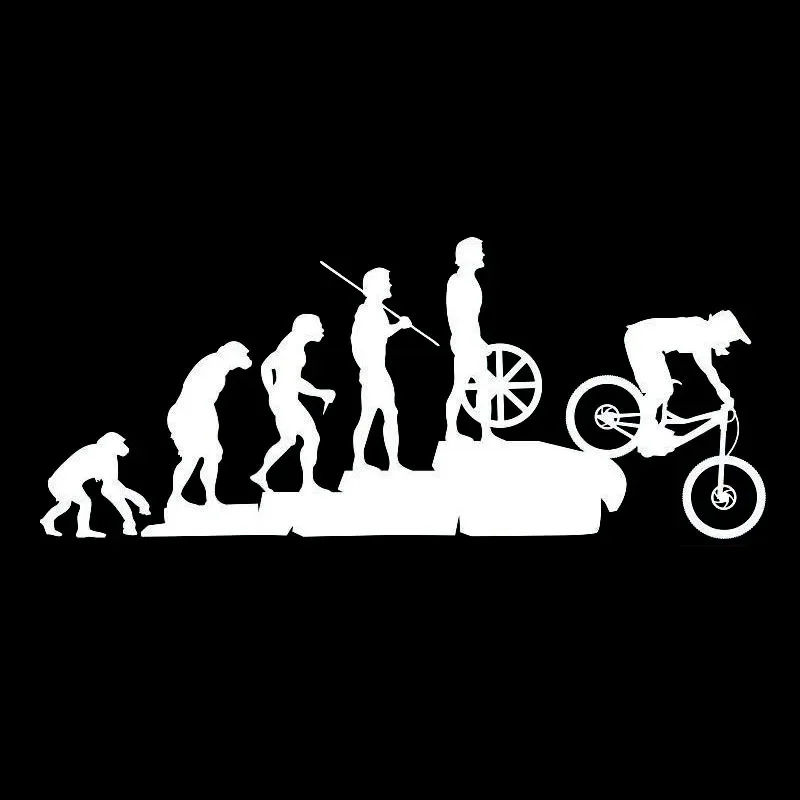 jpctCar stickers: human evolution. Car and motorcycle accessories. External accessories. very interesting. Polyethylene Decal
