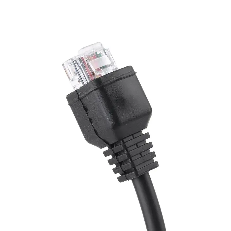 Kabel Ekstensi Mikrofon 8 Pin Kabel Hitam untuk KMC-30 Kenwood TK-863 TK-863G TK-868